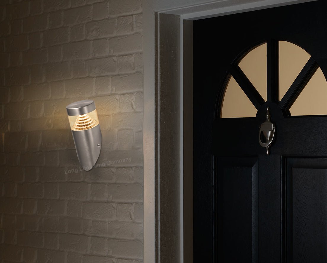 3W Modern LED Stainless Steel Outdoor Pyramid Angle Wall Light ZLC028 or ZLC029 - Free delivery on all orders