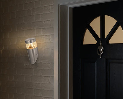 3W Modern LED Stainless Steel Outdoor Pyramid Angle Wall Light ZLC028 or ZLC029 - Free delivery on all orders