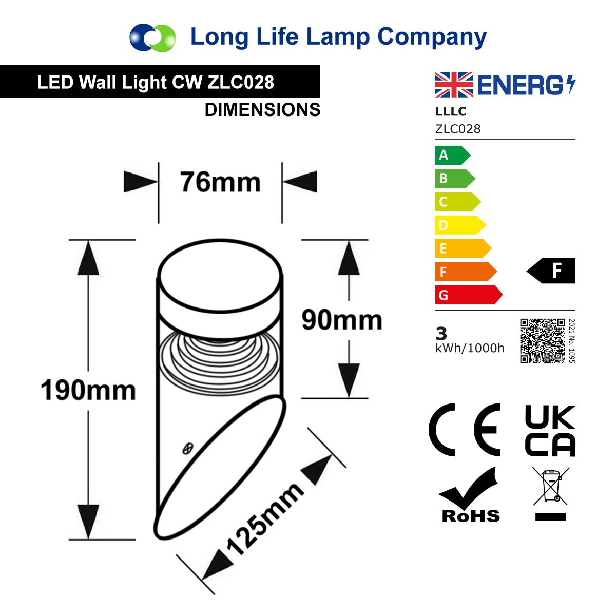 3W Modern LED Stainless Steel Outdoor Pyramid Angle Wall Light ZLC028 or ZLC029 - Free delivery on all orders