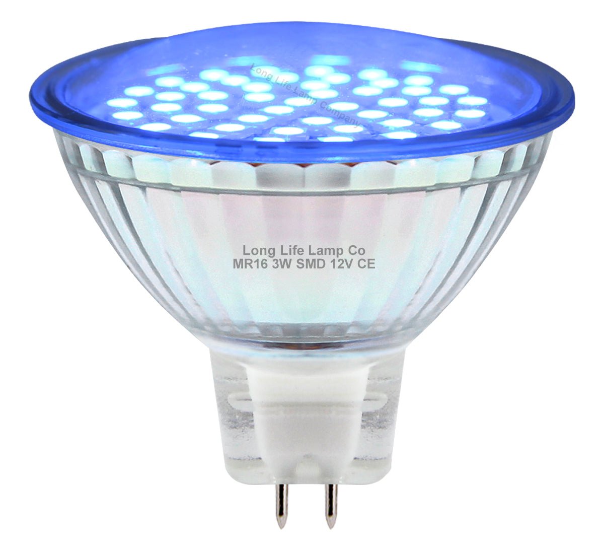 3w MR16 LED Blue Low Voltage Spot light Bulb 12V - Energy Light Bulbs - Free delivery on all orders
