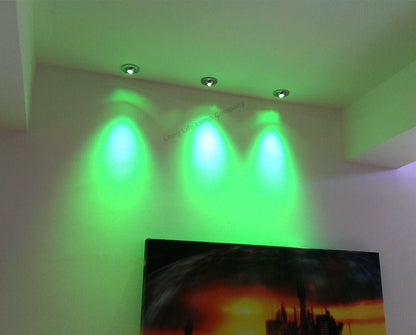 3w MR16 LED Green Low Voltage Spot light Bulb 12v - Energy Light Bulbs - Free delivery on all orders