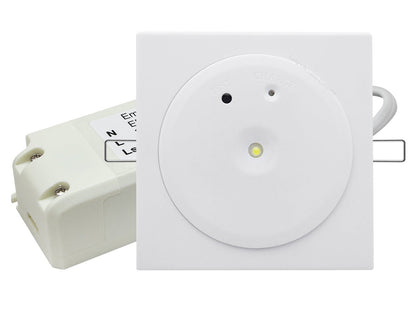 3w Recessed LED Emergency Ceiling Light Square Ultraslim Panel Maintained or Non - Maintained 180 Minutes EML04 - Energy Light Bulbs - Free delivery on all orders