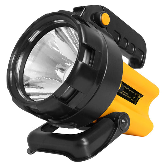 Rechargeable 3W LED spotlight torch with 300 lumen output for outdoor and emergency lighting