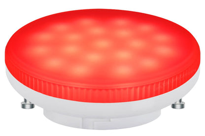 3W RED GX53 LED Light Bulb Replacement for CFL Round - Energy Light Bulbs - Free delivery on all orders