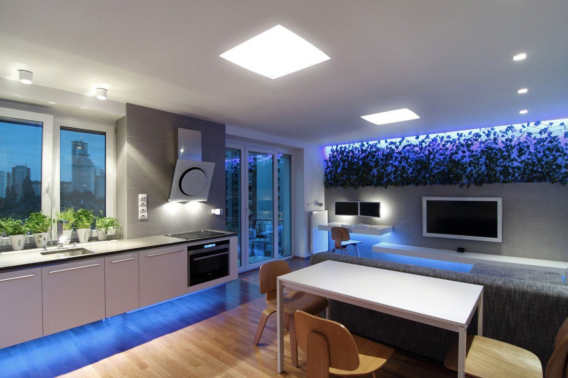 4 x 30cm Plug In LED Beautiful BLUE Under Kitchen Cupboard Cabinet Strip Light - Energy Light Bulbs - Free delivery on all orders