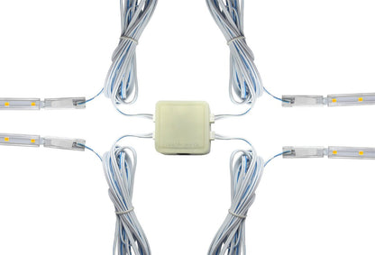 4 x 30cm Plug In LED Under Kitchen Cupboard Cabinet Strip Light Warm White - Energy Light Bulbs - Free delivery on all orders