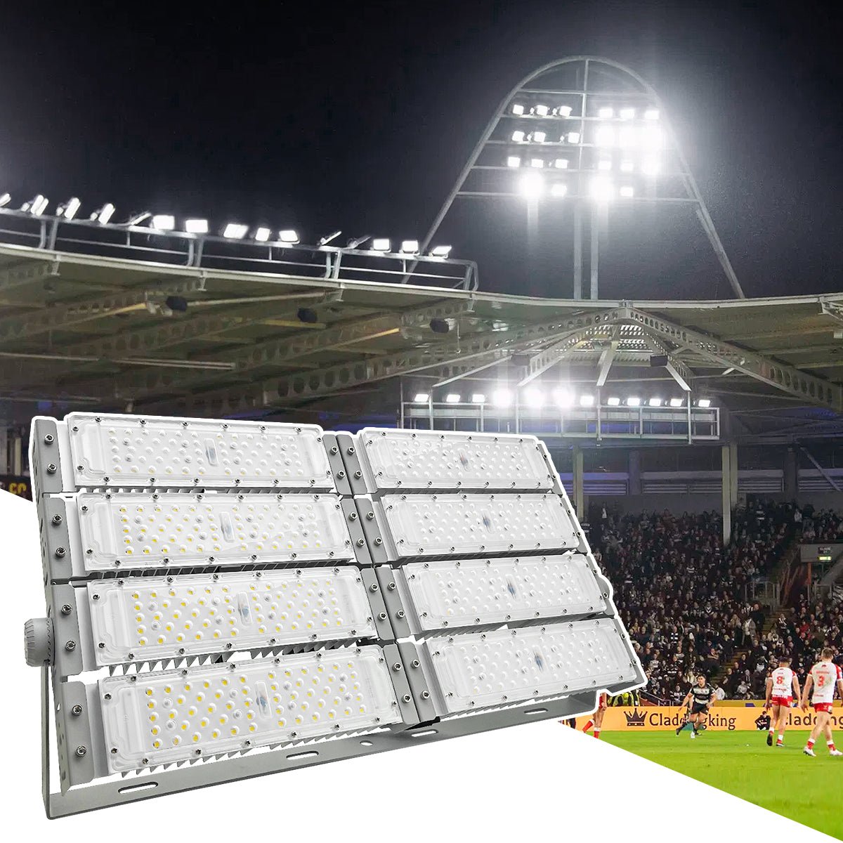 400w LED Tunnel Light High Lumen Flood Lights IP67 6000k 8 Block - Energy Light Bulbs - Free delivery on all orders