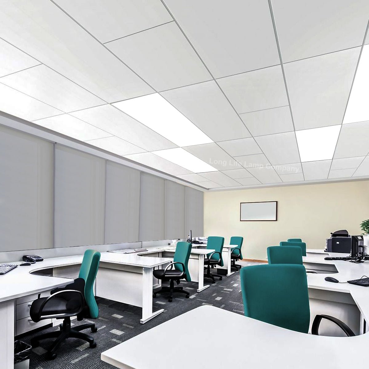 40w 1200 x 300 Ceiling Suspended Recessed LED Panel White Light Office Lighting - Energy Light Bulbs - Free delivery on all orders