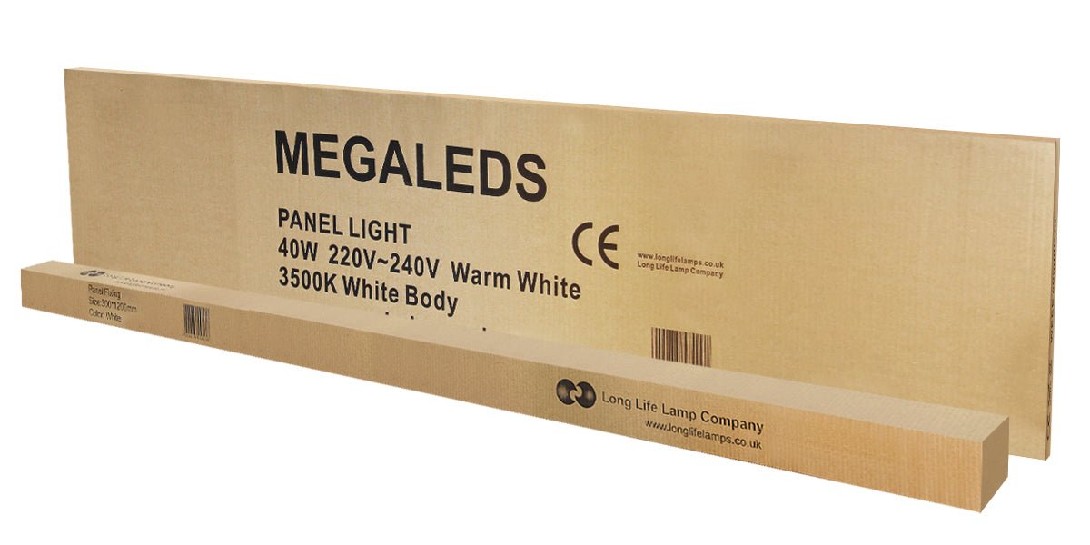 40w 1200 x 300 LED Panel Light Surface Mount Warm White 3500k - Energy Light Bulbs - Free delivery on all orders