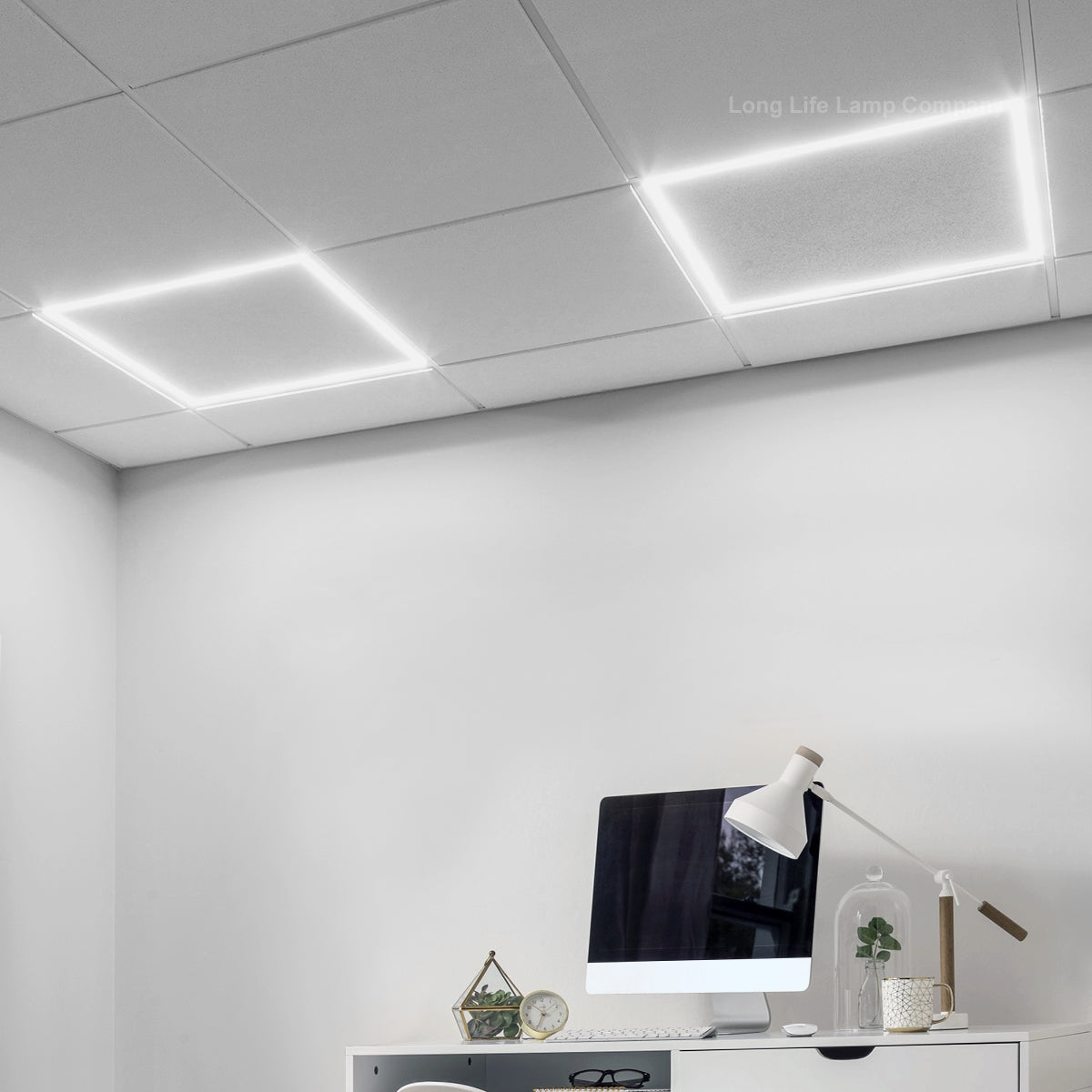 40w Ceiling Edge Lit LED Panel 600 x 600 Recessed Border Frame Light 6500K - Energy Light Bulbs - Free delivery on all orders