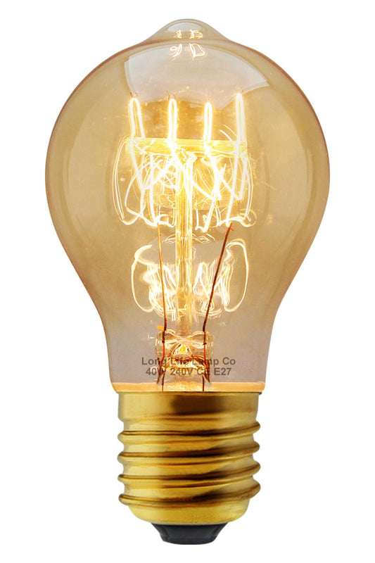 40w GLS Quad Loop Filament Vintage Cage Edison Screw E27 Screw Bulb - Energy Light Bulbs - Free delivery on all orders