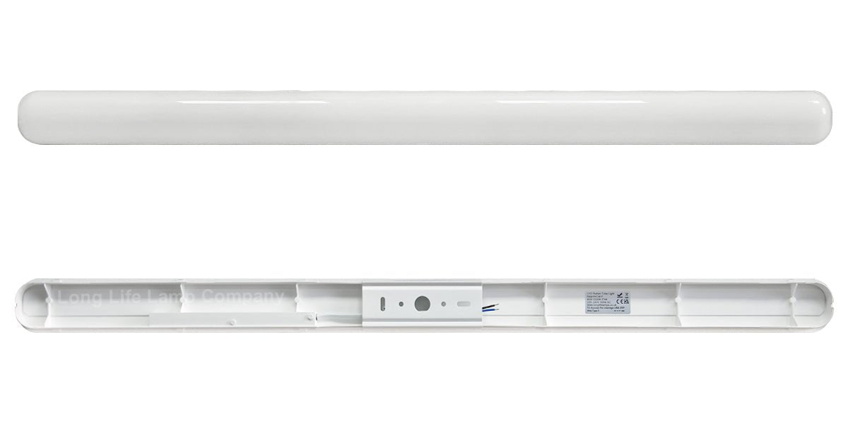 40w LED Batten Light 3ft Opal Integrated Tube Light Cool White 6500K Ceiling Fitting IP44 - Energy Light Bulbs - Free delivery on all orders