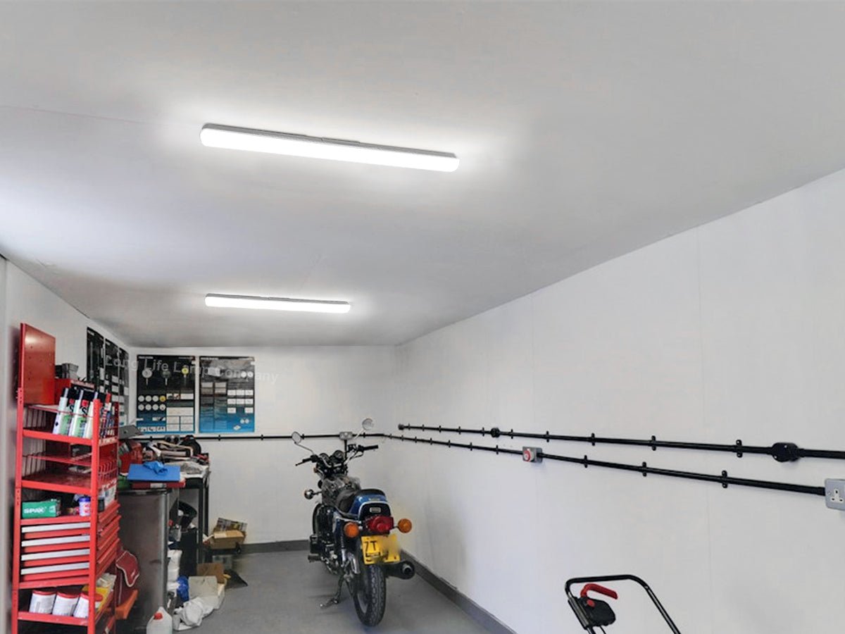 40w LED Batten Light 3ft Opal Integrated Tube Light Cool White 6500K Ceiling Fitting IP44 - Energy Light Bulbs - Free delivery on all orders