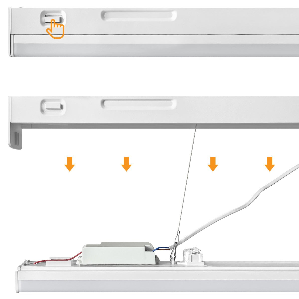 40W LED Ceiling Batten Light 4ft Cool White 6500K Replacement Fitting - Energy Light Bulbs - Free delivery on all orders