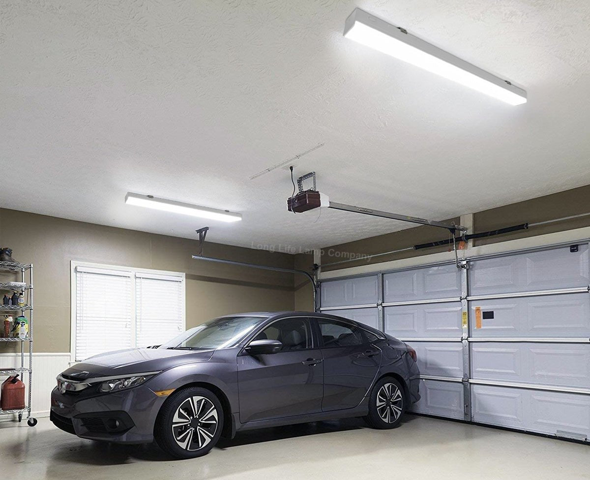 40W LED Microwave Sensor Ceiling Batten Light Fitting 4 feet Remote Control 6500k - Energy Light Bulbs - Free delivery on all orders