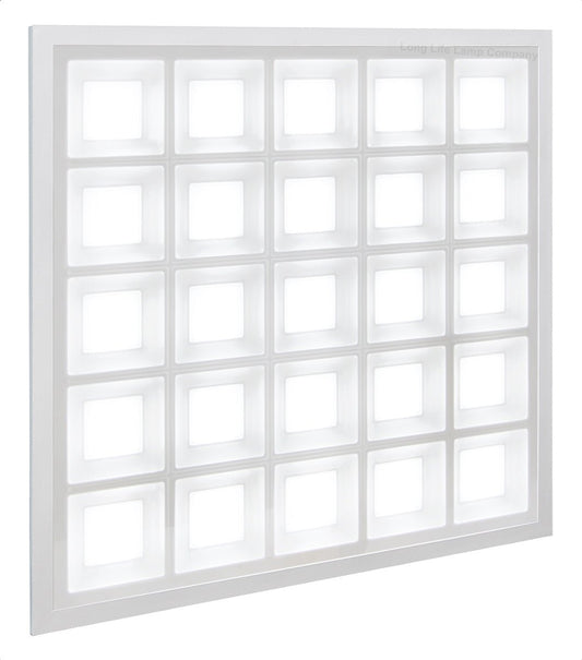 40w LED Panel 600 X 600 Recessed Ceiling Light 6500K 25 Sections Modular Replacement - Energy Light Bulbs - Free delivery on all orders