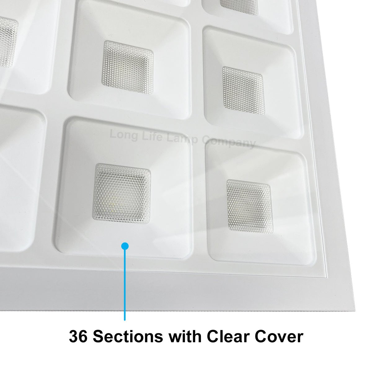 40w LED Panel 600 x 600 Recessed Ceiling Light 6500K 36 Sections Modular Replacement - Energy Light Bulbs - Free delivery on all orders