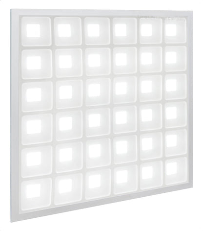 40w LED Panel 600 x 600 Recessed Ceiling Light 6500K 36 Sections Modular Replacement - Energy Light Bulbs - Free delivery on all orders