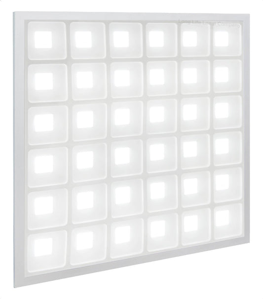 40w LED Panel 600 x 600 Recessed Ceiling Light 6500K 36 Sections Modular Replacement - Energy Light Bulbs - Free delivery on all orders