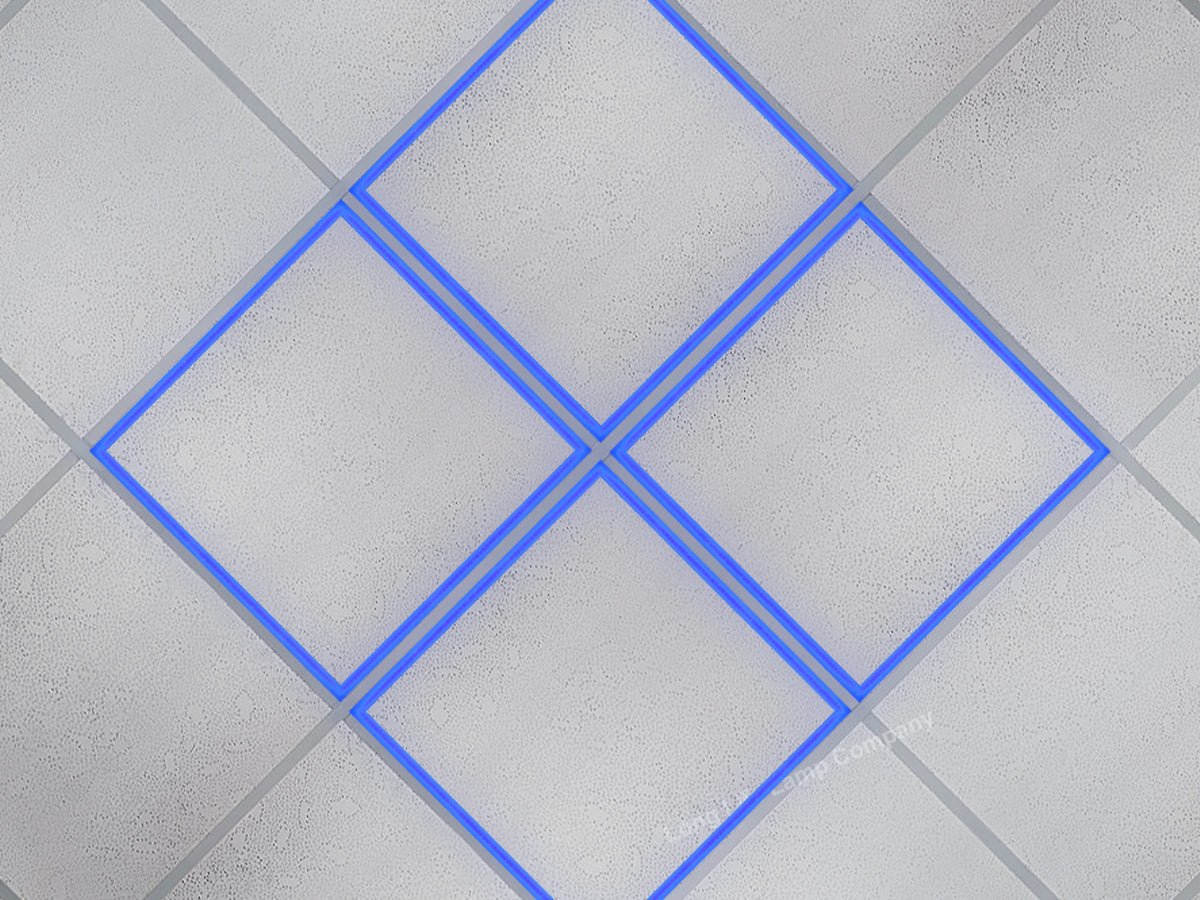 40w LED Recessed Ceiling Panel Frame Border Edge Light Blue 600 X 600 - Energy Light Bulbs - Free delivery on all orders