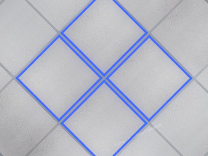 40w LED Recessed Ceiling Panel Frame Border Edge Light Blue 600 X 600 - Energy Light Bulbs - Free delivery on all orders