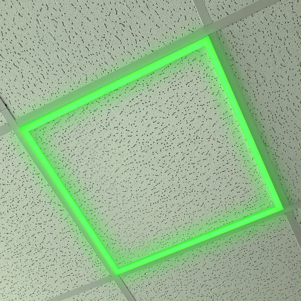 40w LED Recessed Ceiling Panel Frame Border Edge Light Green 600 X 600 - Energy Light Bulbs - Free delivery on all orders