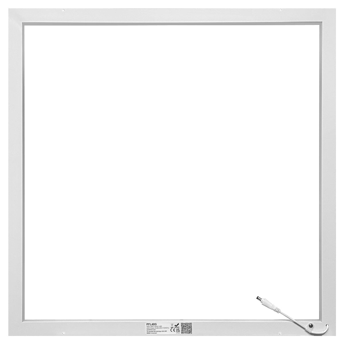 40w LED Recessed Ceiling Panel Frame Border Edge Light Green 600 X 600 - Energy Light Bulbs - Free delivery on all orders