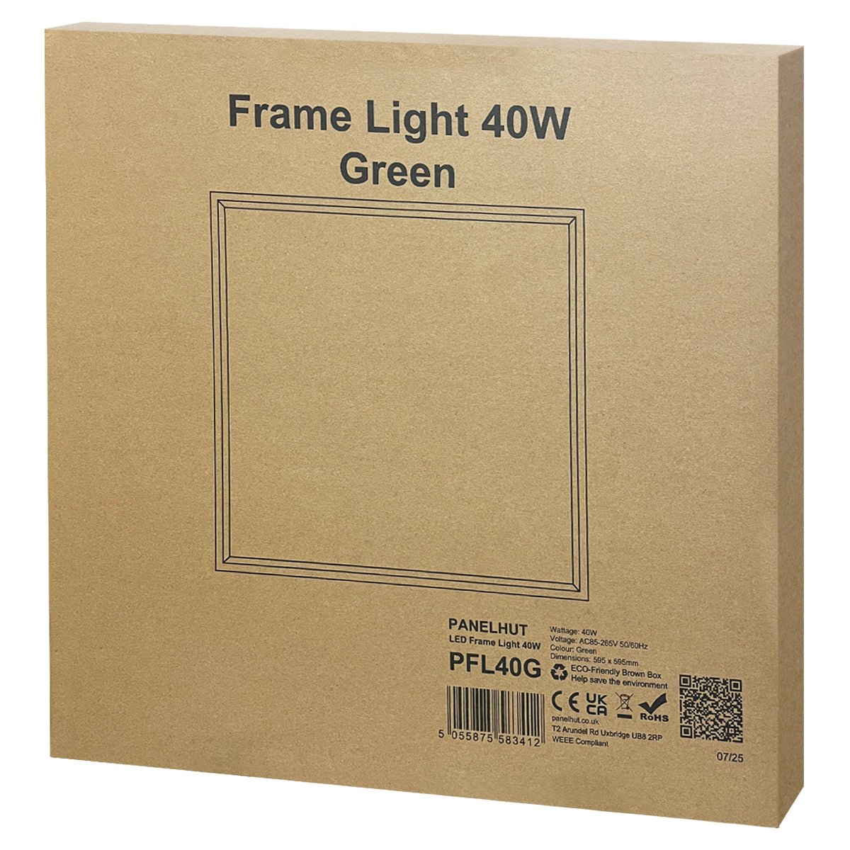 40w LED Recessed Ceiling Panel Frame Border Edge Light Green 600 X 600 - Energy Light Bulbs - Free delivery on all orders