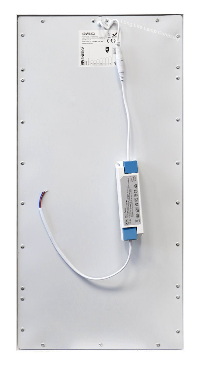 40w Recessed LED Panel 300 x 600 Ceiling Light Cool White 6500K Super Bright - Energy Light Bulbs - Free delivery on all orders
