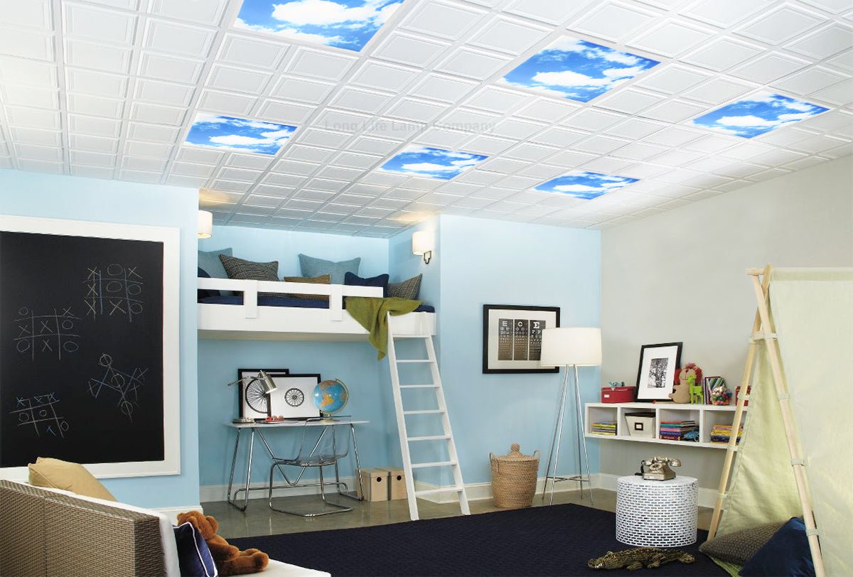 40w Sky LED Ceiling Panel 600 x 600 Cloud Scene Recessed Office Light with Transformer - Energy Light Bulbs - Free delivery on all orders