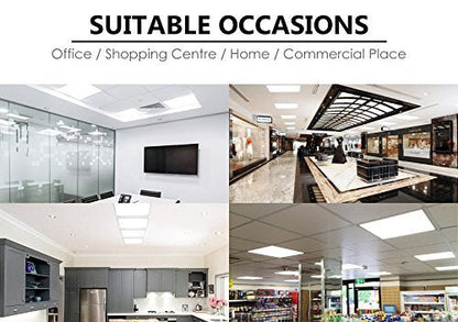 40w White Body LED Ceiling Panel Light 600 x 600 Flat 6500K - Energy Light Bulbs - Free delivery on all orders
