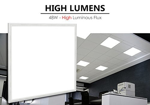 40w White Body LED Ceiling Panel Light 600 x 600 Flat 6500K - Energy Light Bulbs - Free delivery on all orders