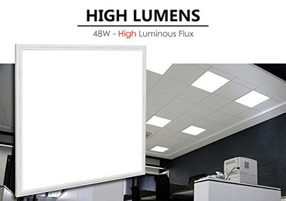 40w White Body LED Ceiling Panel Light 600 x 600 Flat 6500K - Energy Light Bulbs - Free delivery on all orders