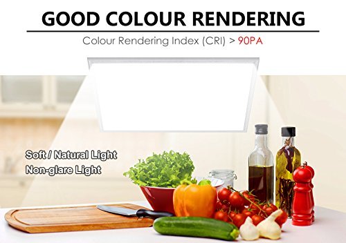 40w White Body LED Ceiling Panel Light 600 x 600 Flat 6500K - Energy Light Bulbs - Free delivery on all orders