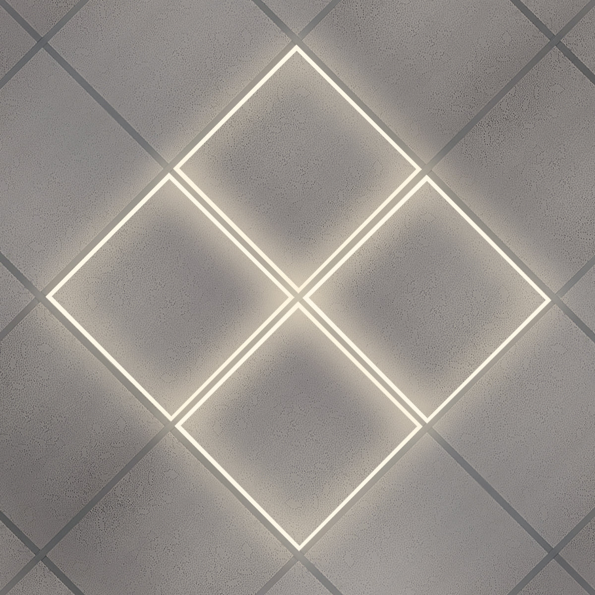 48w Ceiling Edge Lit LED Panel 600 x 600 Recessed Border Frame Light 3000K - Energy Light Bulbs - Free delivery on all orders