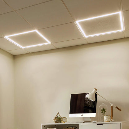 48w Ceiling Edge Lit LED Panel 600 x 600 Recessed Border Frame Light 3000K - Energy Light Bulbs - Free delivery on all orders
