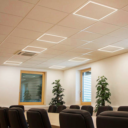 48w Ceiling Edge Lit LED Panel 600 x 600 Recessed Border Frame Light 3000K - Energy Light Bulbs - Free delivery on all orders