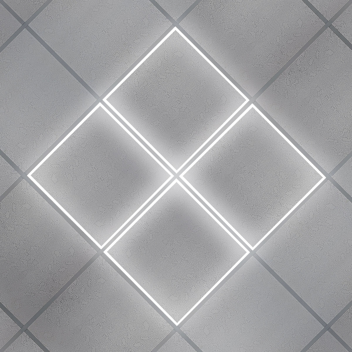 48w Ceiling Edge Lit LED Panel 600 x 600 Recessed Border Frame Light 6500K - Energy Light Bulbs - Free delivery on all orders