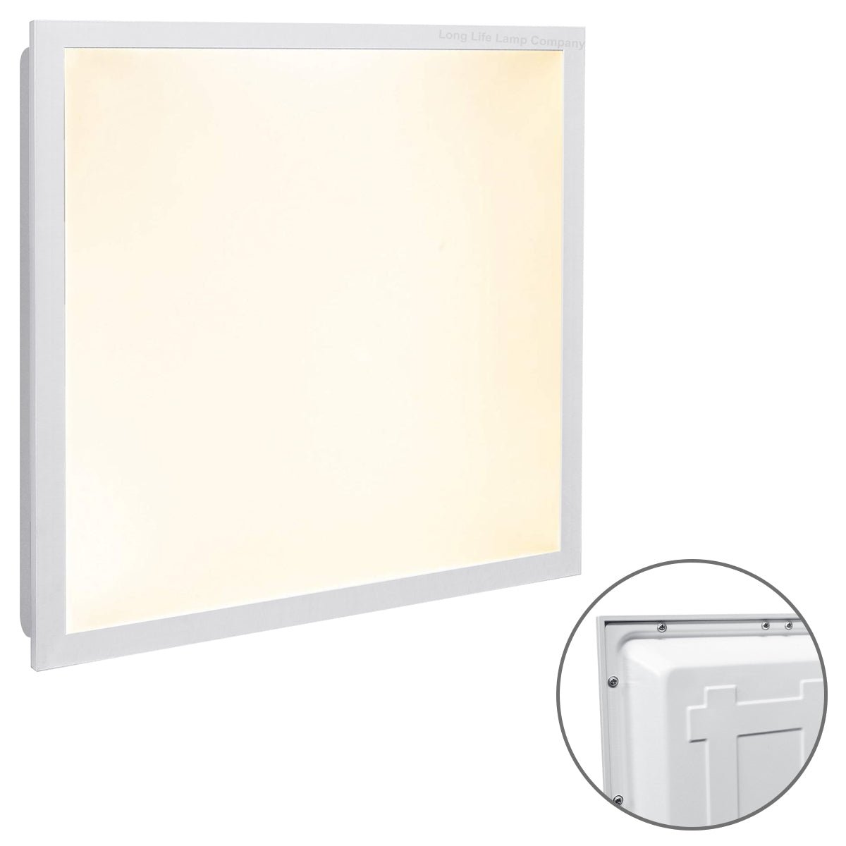 48W LED Backlight Recessed Ceiling Panel 600 X 600 Very High Lumen 3000K Warm White - Energy Light Bulbs - Free delivery on all orders