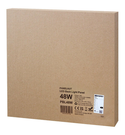 48W LED Backlight Recessed Ceiling Panel 600 x 600 Very High Lumen Daylight - Energy Light Bulbs - Free delivery on all orders