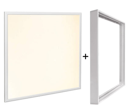 48w Surface Mount LED Ceiling Panel 600 x 600 Frame with LED Panel White Body Warm White - Energy Light Bulbs - Free delivery on all orders