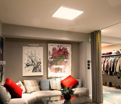 48w Surface Mount LED Ceiling Panel 600 x 600 Frame with LED Panel White Body Warm White - Energy Light Bulbs - Free delivery on all orders