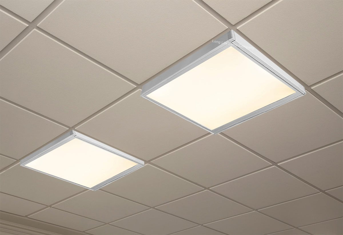 48w Surface Mount LED Ceiling Panel 600 x 600 Frame with LED Panel White Body Warm White - Energy Light Bulbs - Free delivery on all orders