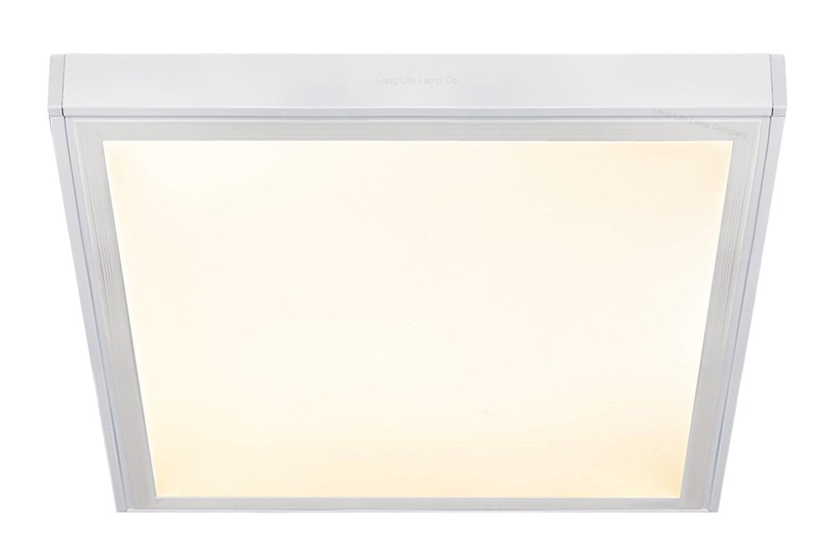 48w Surface Mount LED Ceiling Panel 600 x 600 Frame with LED Panel White Body Warm White - Energy Light Bulbs - Free delivery on all orders