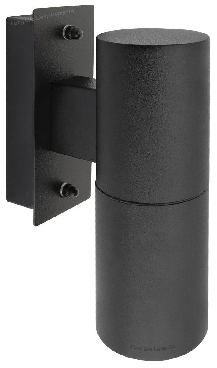 Single Outdoor Wall Light Black Stainless Steel IP65