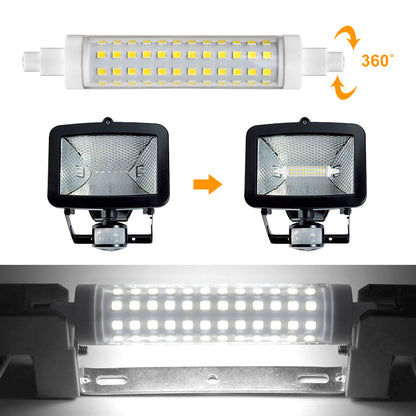 R7s 118mm LED Bulb 12W 6000K Flood Light Replacement - 2 Pack