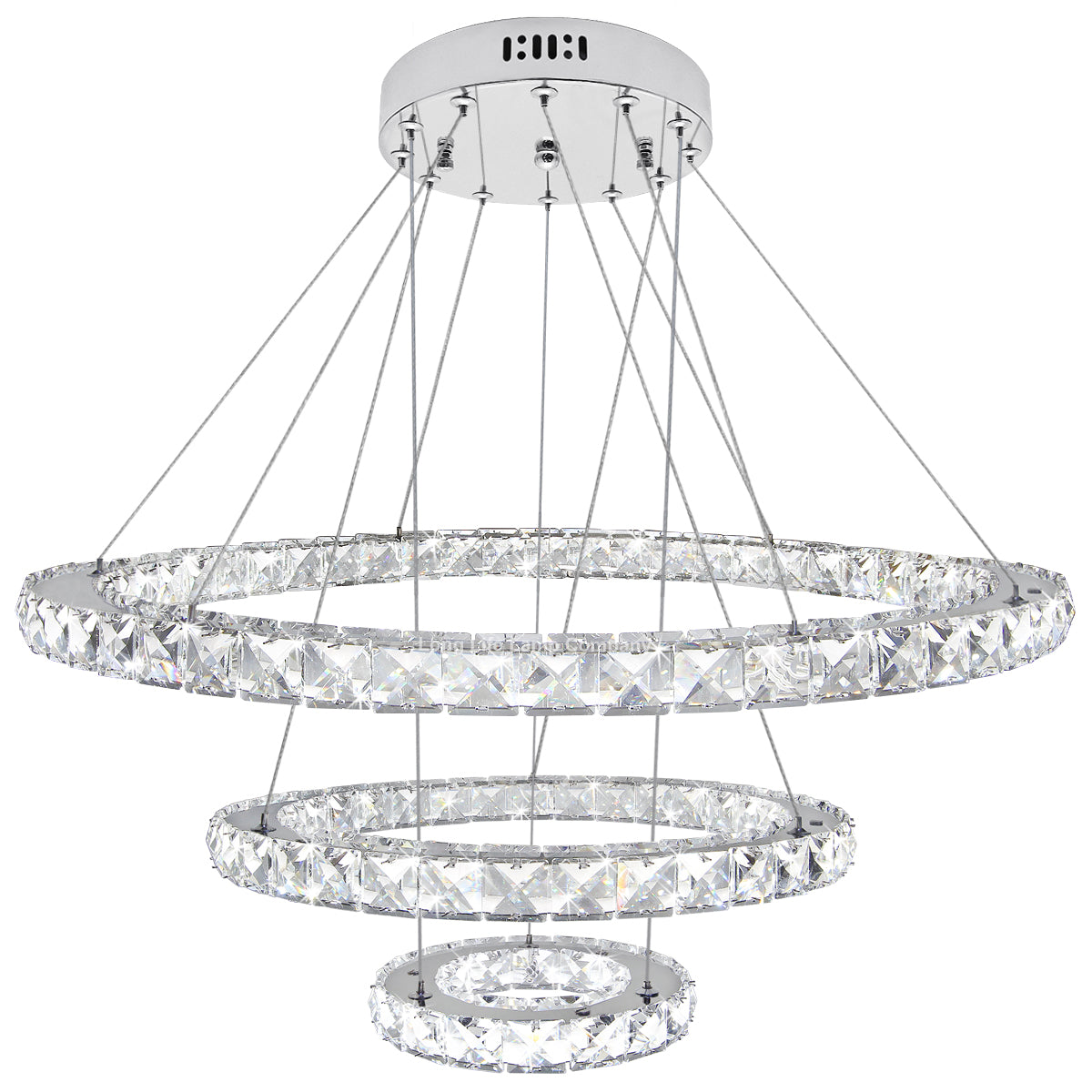 Modern Round Chandelier LED Ring Pendant Ceiling Light Cool White M0172