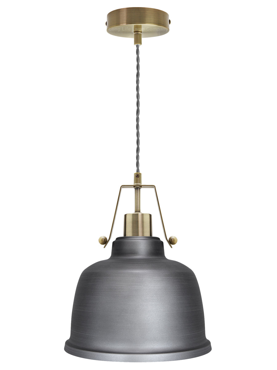 Industrial Vintage Brass Ceiling Pendant Light M0179 - Free delivery on all orders