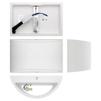 Modern Up Down Gypsum Ceramic Wall Light with G9 LED 5W WW