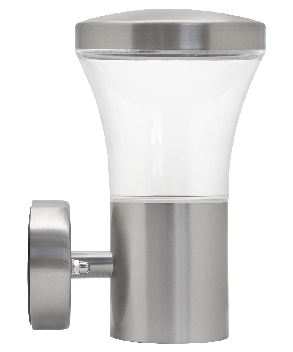 Modern LED Single Outdoor Wall Light Stainless Steel  with 5W LED Candle WW